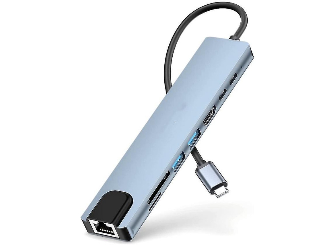 Hub Usb C Para Macbook Air, Ethernet, 100w Pd, Hdmi 4k, 2 Usb E Usb C Dados, Leitor Sd/tf, 9 Em 1 Dock, Compatível Ipad Pro Etc Preto Bestvite