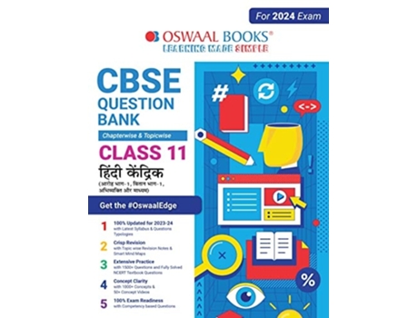 Livro Oswaal CBSE Chapterwise amp Topicwise Question Bank Class 11 Hindi Core Book de Oswaal Editorial Board (Hindi)
