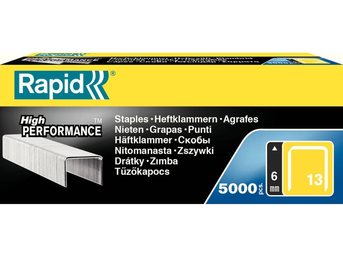 Agrafos Rapid 13/19 - 6mm (1/4") - 5000Un.