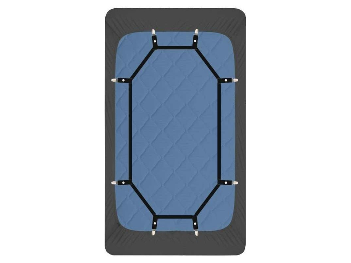 Lurelia Tensores Para Lençol Elástico Resistente 360° Plástico Transparente Colcha Colchão Cama