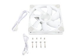 Ventilador De Resfriamento Silencioso Para Caixa De Pc 120x120x25mm Branco 12v Pwm Luz Dourada