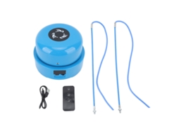 Máquina De Pular Corda Ajustável 10 Velocidades Controle Remoto Sem Fio Equipamento Fitness Azul