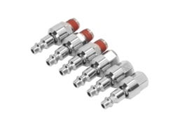 Laxiscreed Conector De Mangueira De Ar 6 Peças Com Rotação 360° 1/4" Npt