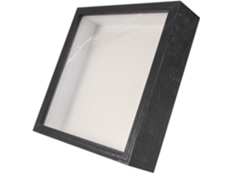 Moldura Vidro Vazado 3d Quadrada Preta 7 Polegadas Fotos Espécimes Botânicos Ideal Decoração Diy Flores Secas GOKOCO