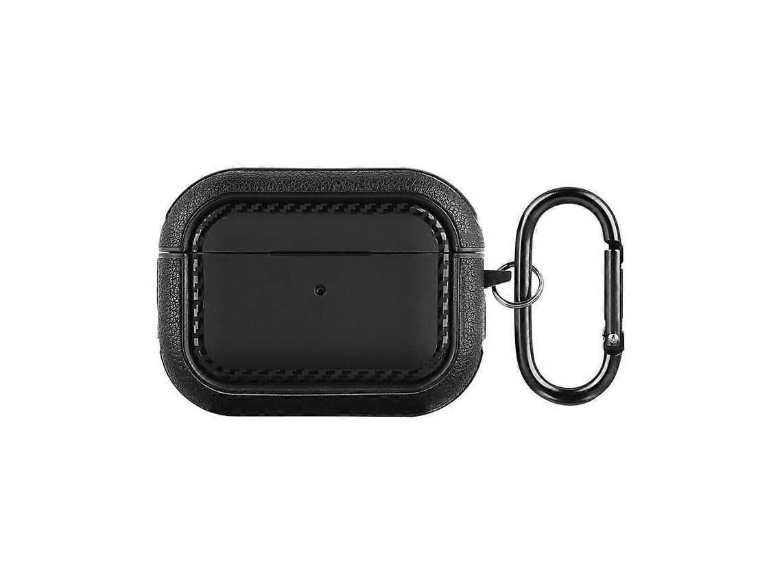 Capa Protetora De Couro Com Textura Para Fones De Ouvido Airpods Pro