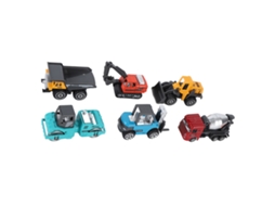 Mali conjunto de 6 Brinquedos de Caminhões de Engenharia em Liga Mini Tamanho para Crianças