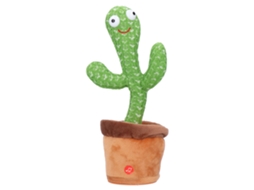 Walshlxq boneco de Pelúcia de Cacto Elétrico Cute com Música Dançando Cantando Brinquedo Educativo para Crianças
