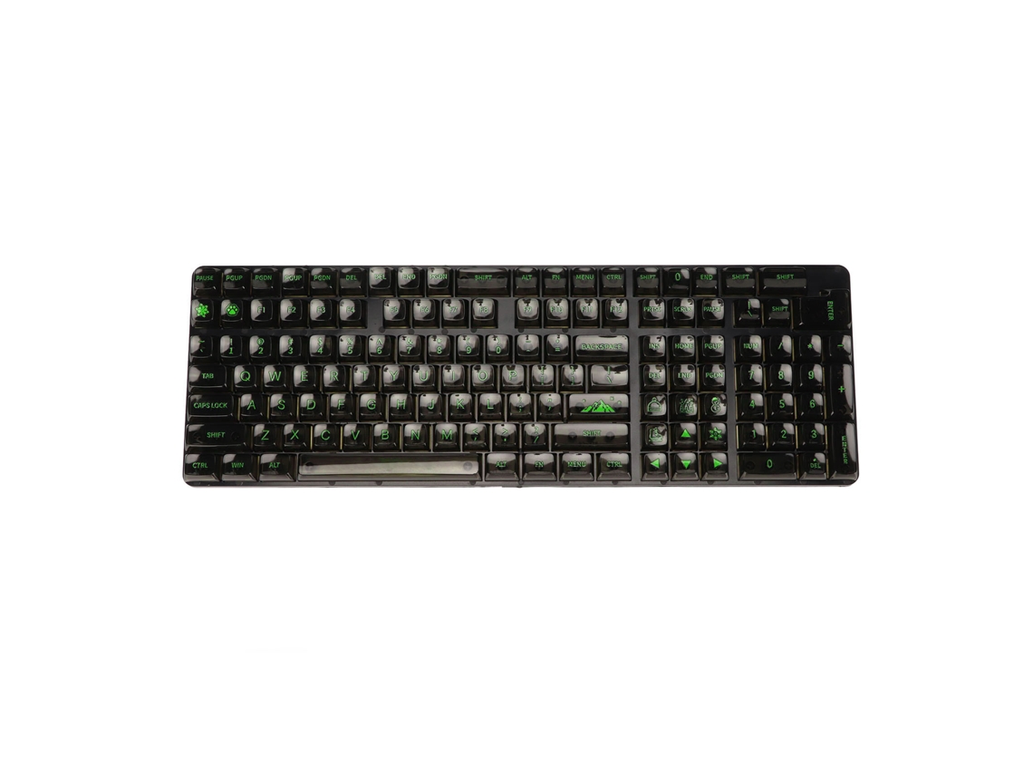 Conjunto de Keycaps LAXISCREED Transparente Diy