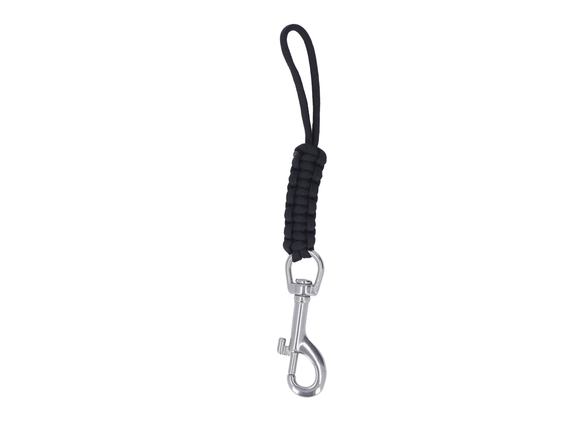 Cordão Para Camera Subaquática Com Fivela De Liberação Rápida Multifuncional Aço Inoxidável E Nylon Preto