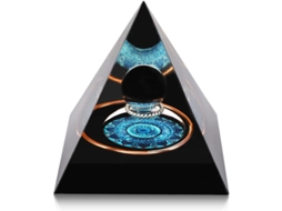 Pirâmide de Cristal Nova Line Obsidiana 2.3x2.3in para Energia Positiva