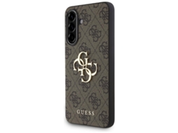 Guess Case Big 4g Logo Classic Para Samsung Galaxy A36 Com Logo Marrom