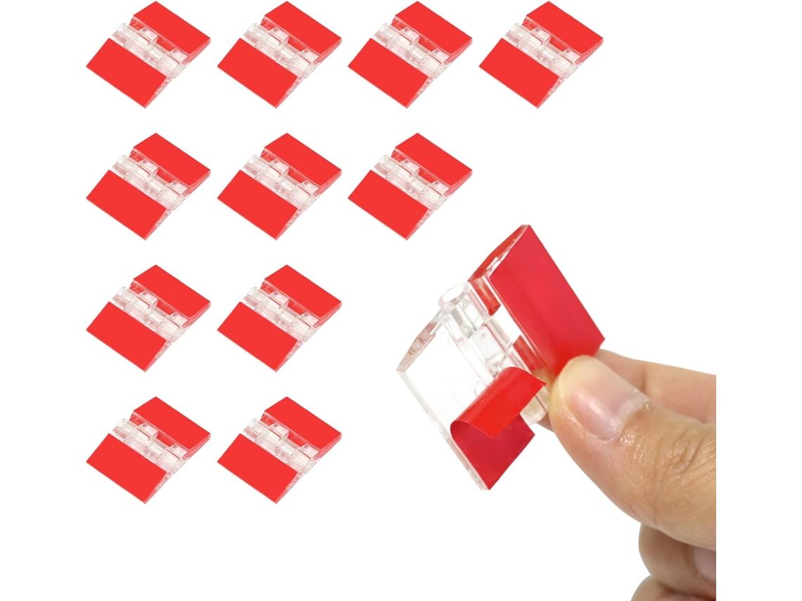 Conjunto De 12 Dobradiças Acrílicas Autoadesivas Transparentes,