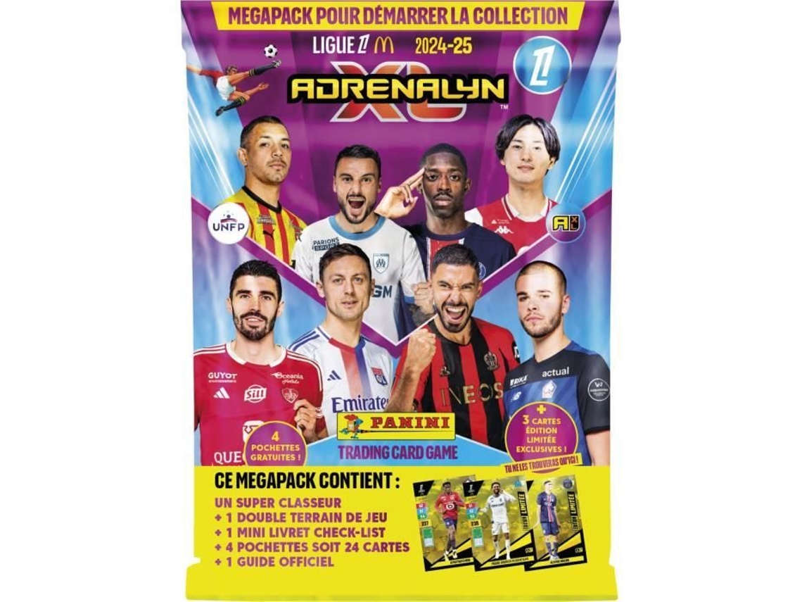 Pacote inicial - PANINI - Adrenalyn XL Ligue 1 McDonalds 2024-2025 - Fichário e cartões