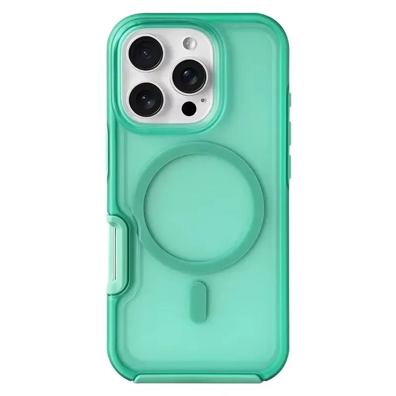 (azul, Iphone 16 Pro) Capa Magnética Fosca Para Celular, Compatível Com Carregamento Sem Fio.