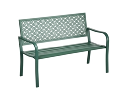 Banco Jardim 280kg Verde Escuro 127x63x83cm
