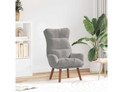 Vidaxl Poltrona Cinzento-claro 69 X 74 X 93 Cm Veludo