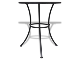 Mesa de Bistrô HARLANV1 60 cm em mosaico terracota e branco