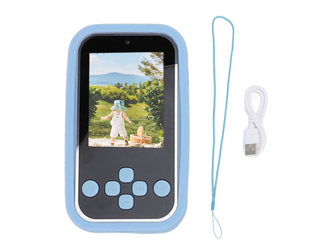 96mp Digital Camera 2.4inch Display Multifunction High Definition 1920x1080 Dual Lens Digital Camera Mp3 Music Player Electronic Books Blue LAXISCREED