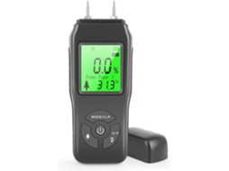 Medidor de Humidade da Madeira, Detector Digital com Tela LCD Retroiluminada e Função de Compensação de Temperatura | S/MARCA