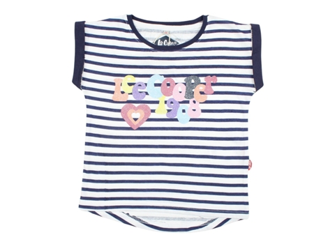 T-Shirt de Criança LEE COOPER Algodão Azul (XS)