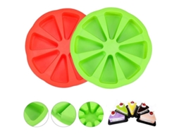Molde De Silicone Para Magdalenas Com 8 Cavidades, 2 Peças Moldes De Bolo Triangulares Para Pastéis E Tortas
