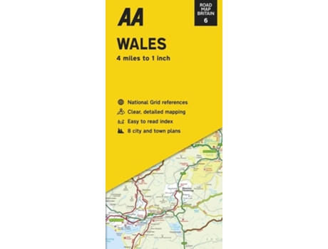 Livro Road Map Wales de AA Publishing (Inglês)