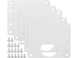 Kit Com 10 Placas Grandes De Aço Laminado A Frio Para Reparo