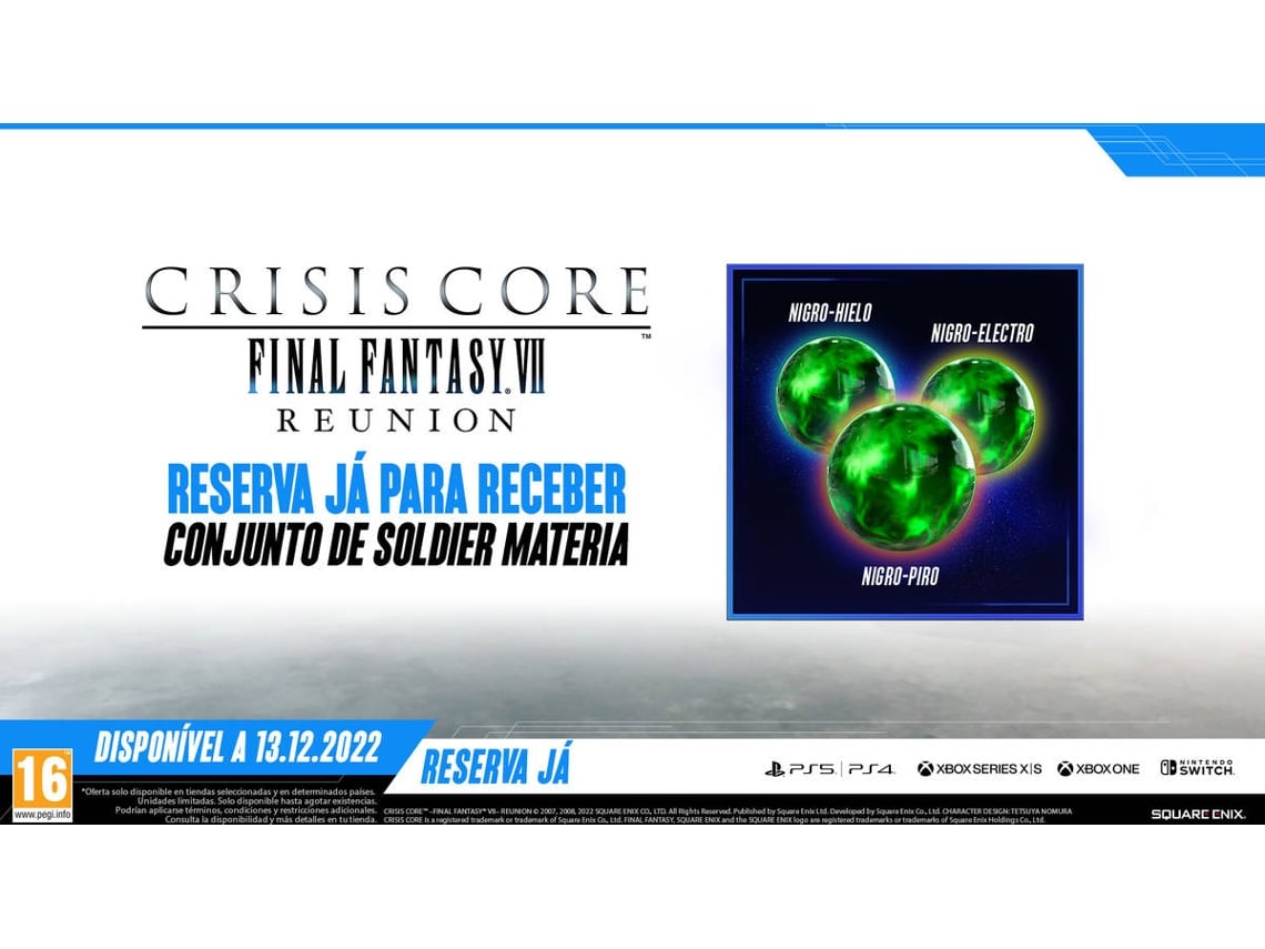 Jogo Nintendo Switch Crisis Core Final Fantasy VII