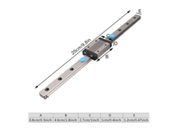 Laxiscreed Guia Linear De Precisão Com Bloco Deslizante Para Movimentos Suaves