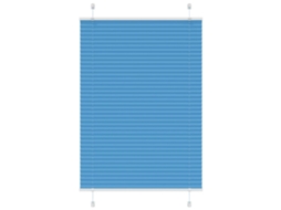 Vidaxl Azul Plissada Cega 100x150 Cm Largura Tecido 99,4 Cm Poliéster