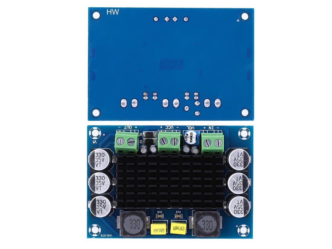 Laxiscreed Amplificador Digital Mono 100w Para Áudio E Projetos Eletrónicos