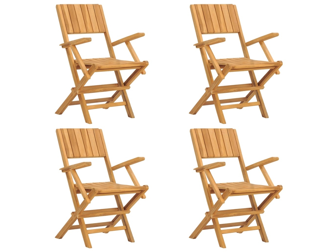 Folding Chair, Folding Chairs Vidaxl Marrom Madeira (n/a)