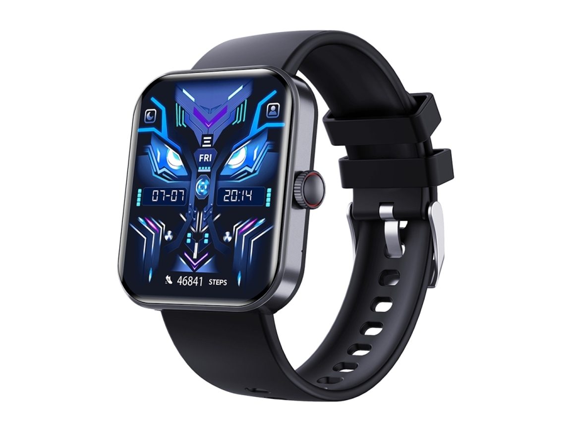 (preto) Smartwatch Bluetooth De 2 Polegadas Com Monitoramento De Saúde E À Prova D'água Ip67