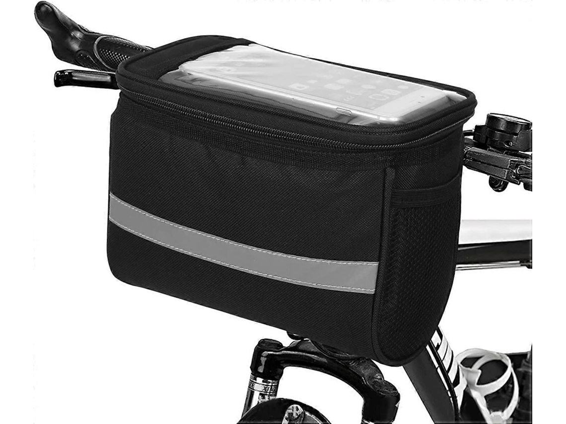 Rebe-bolsa Do Guidão De Bicicleta Impermeável Multifuncional Para Armazenamento Frontal Com Múltiplos Compartimentos E Design Refletivo