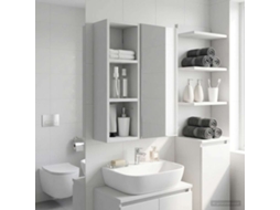 Vidaxl Armário De Parede Para Banheiro Branco 20 X 16 X 62,5 Cm