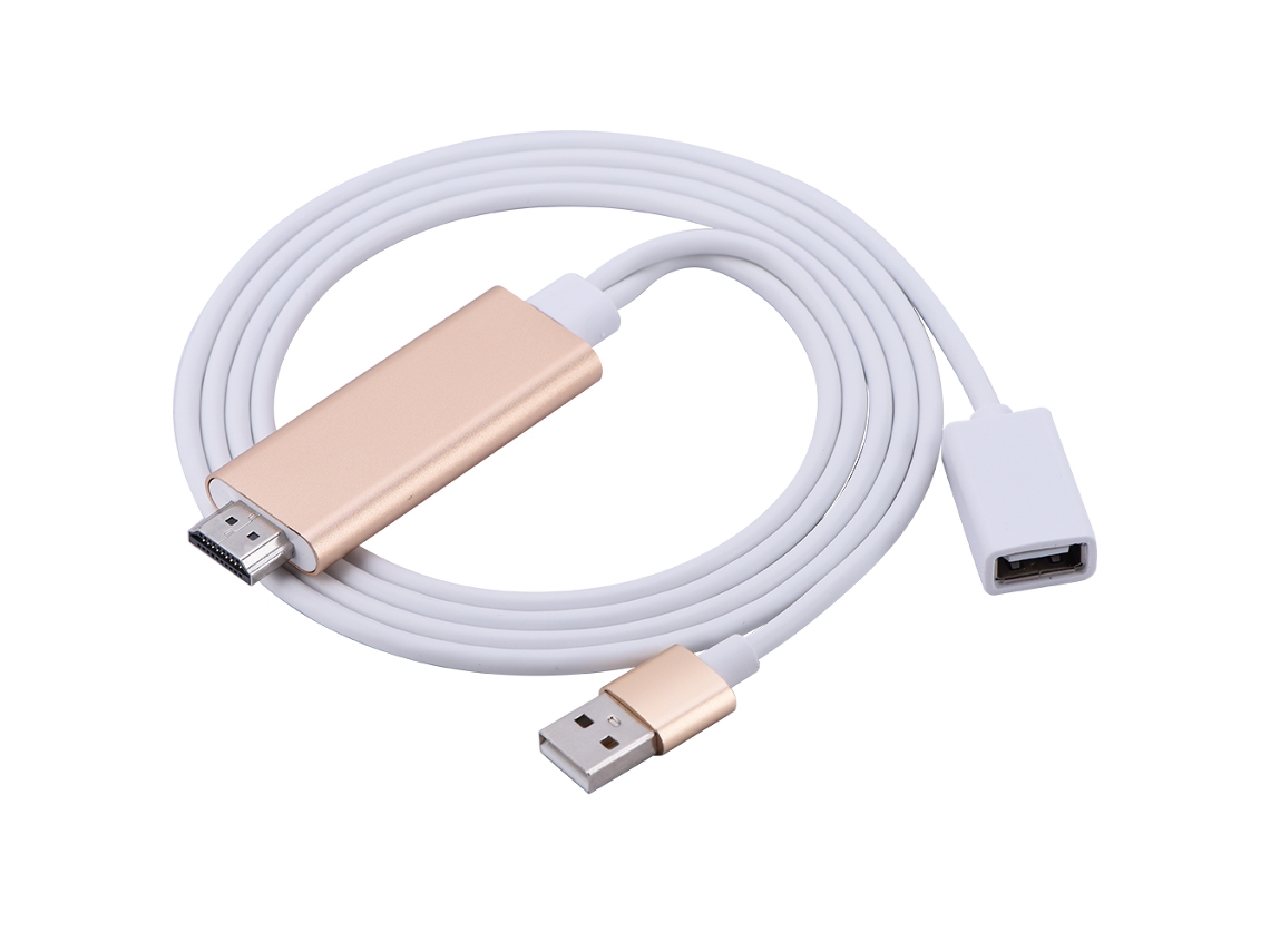 Cabo de Compartilhamento de Tela EOOCOO (lightning para Hdmi 1080p Hd)