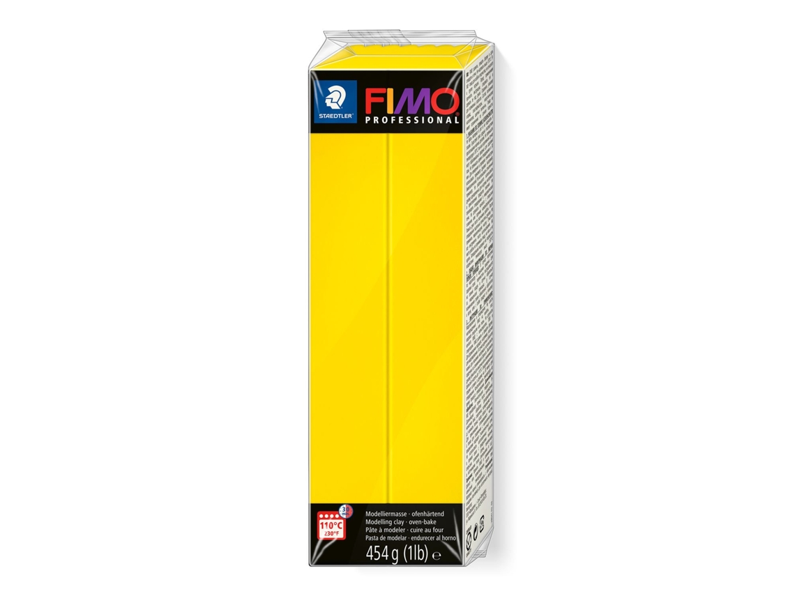 Fimo 8041 Cerâmica e Composto de Modelagem Argila de Modelar 454 gAmarelo 1 Unidades
