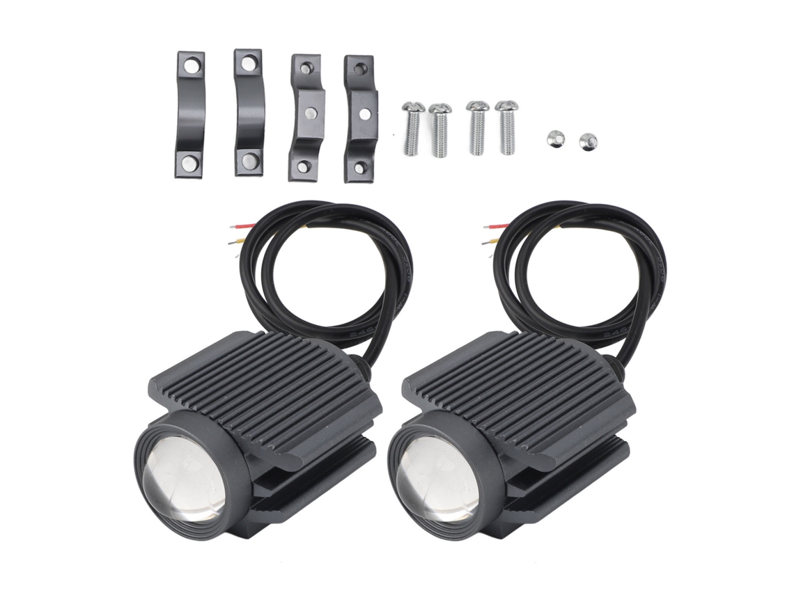 2pcs luz de spot LED para motocicleta IP67 à prova d'água super brilhante farol longo/curto DC12 80V | S/MARCA