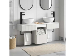 Vidaxl Conjunto De Móveis Para Banheiro 3 Unid. Branco