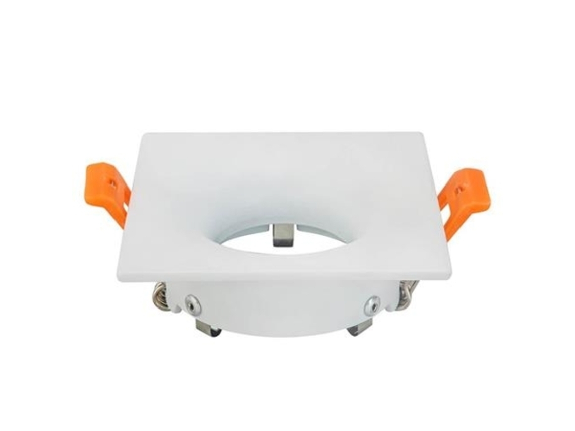 Suporte de Ponto Quadrado Branco Fixo Gui0/Mr16 Ip20 HOROZ ELECTRIC