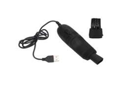 Limpador De Teclado Mini Com Alta Sução Aspirador Usb Portátil Para Arte De Unhas Computador Preto