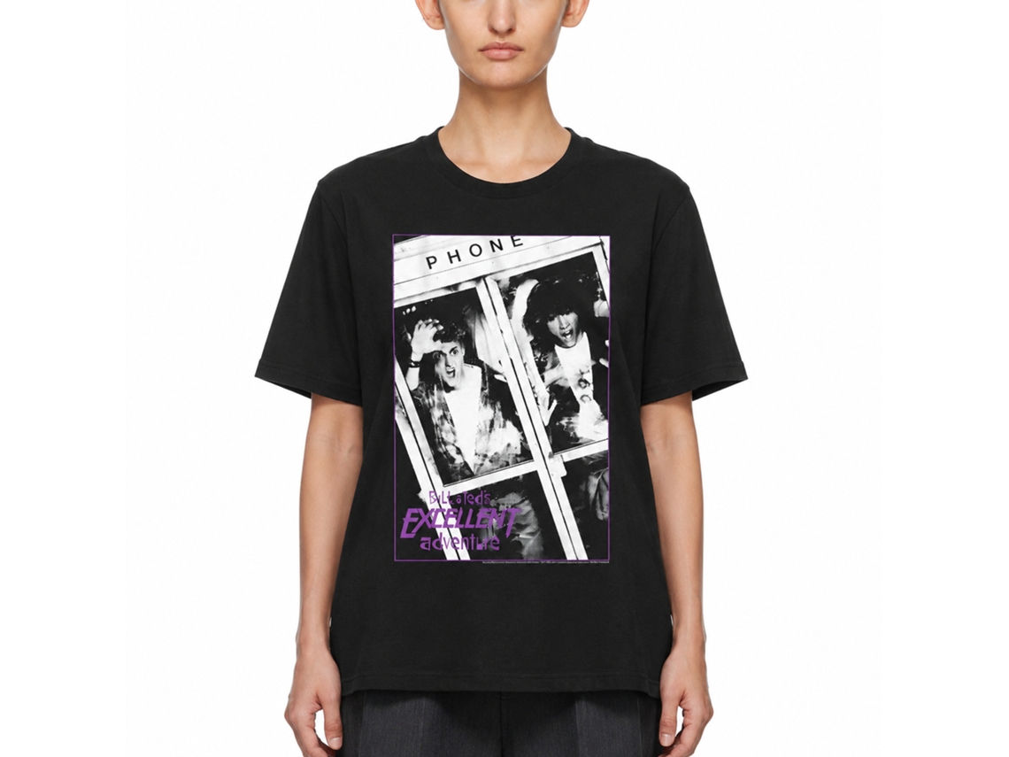 Rockinstone Bill And Ted Bnt Black Adult T-shirt Size:xl