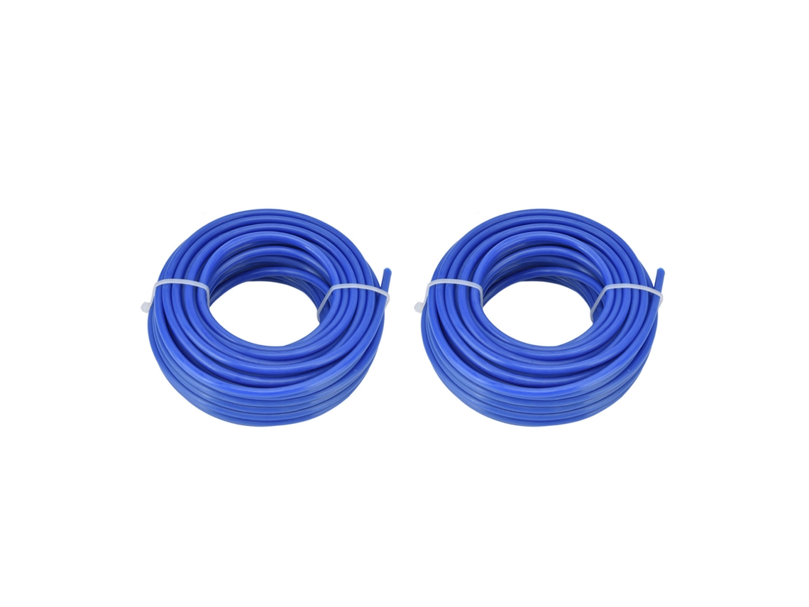 Primerox 2pcs Fio de Cortador Nylon Redondo 4mm 10m Azul Acessório de Cortador de Grama Husqvarna Stihl