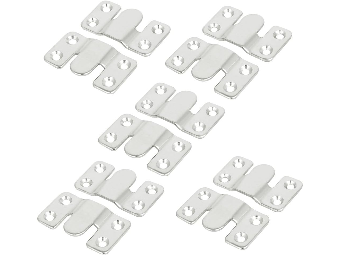 Conjunto de 20 ganchos duplos para toalhas CHABERLU