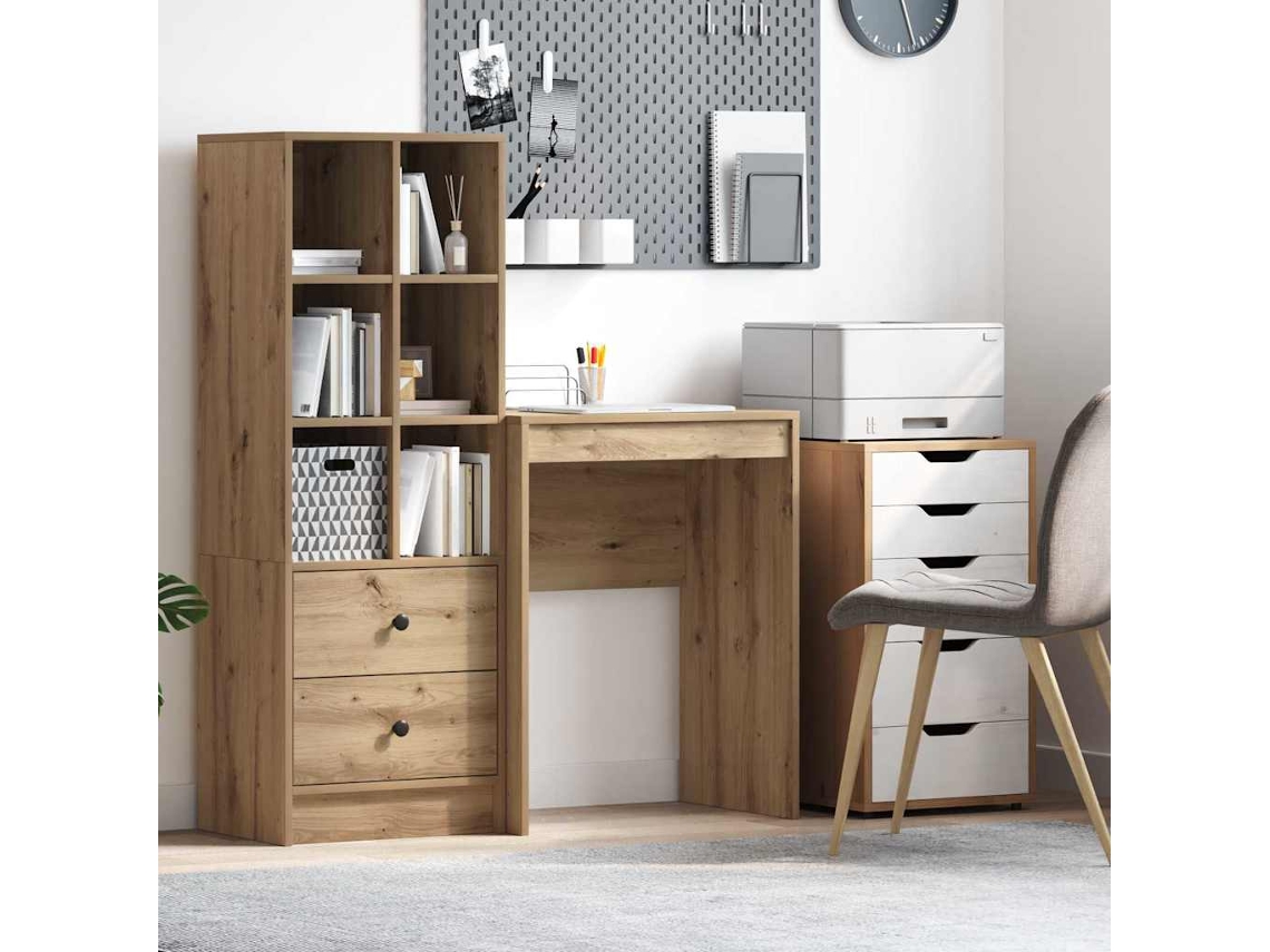 Vidaxl Mesa Carvalho Artesanal 60 X 40 X 76 Cm