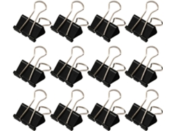 Clipes De Papel Metal Preto 51mm, Pacote Com 48 Unidades, Para Uso Escolar E No Escritório, Prendedores Para Manter