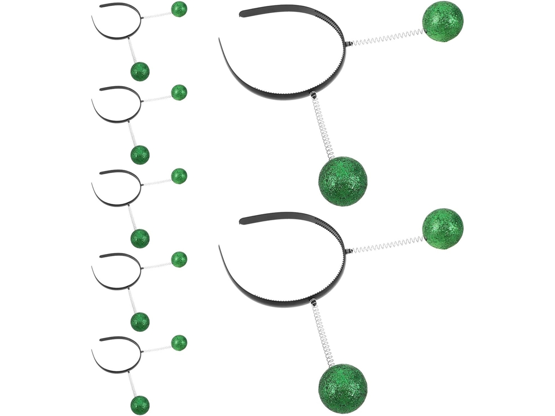 Conjunto de 12 peças de acessórios para cabelo com antenas marcianas.