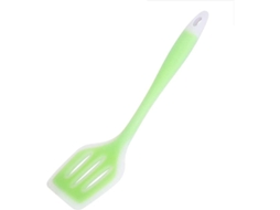 Espátula De Silicona Resistente Ao Calor Sem Raspas Utensílio Antiaderente De Grau Alimentar Com Ranhuras