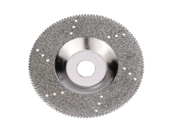 Disco de desbaste e polimento diamantado de 100 mm (4") com diâmetro interno de 16 mm para esmerilhadeira angular.