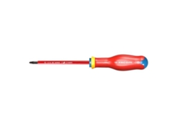 Chave de Fenda Eletricista Protwist Pozidriv Isolada 1000V Pz2 6X125Mm Comprimento Total 245Mm FACOM Atd2X125Ve